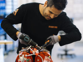 Fogmaker works with high-pressure water-based mist that chokes a fire and cools the area to prevent re-ignition