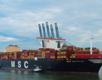MSC DILETTA DOCKS IN LOMÉ AFTER CALLING AT TEMA, GHANA: A MILESTONE FOR WEST AFRICAN PORTS